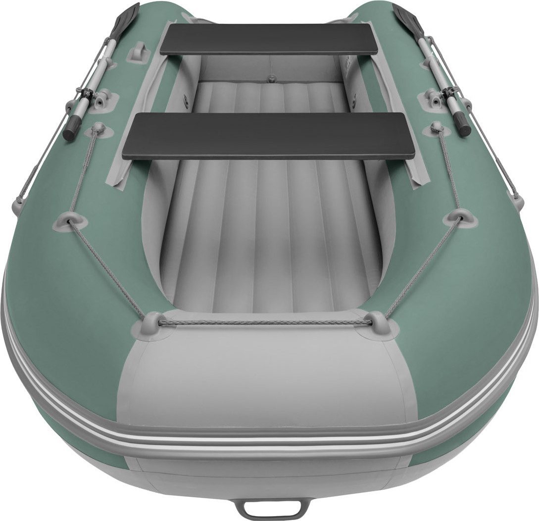 Надувная лодка Roger Boat Zefir 3500 LT (малокилевой, зеленый/серый комби) — фото 4