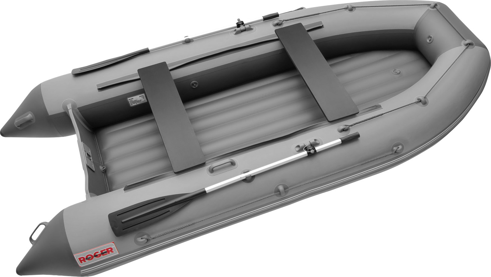 Надувная лодка Roger Boat Zefir 3500 LT (малокилевой, серый/графит комби)
