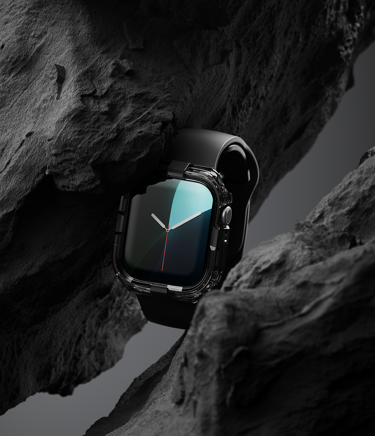 Защитный чехол для умных часов Ringke Fusion Bumper для Apple Watch 11/10 46mm (Black) — фото 5