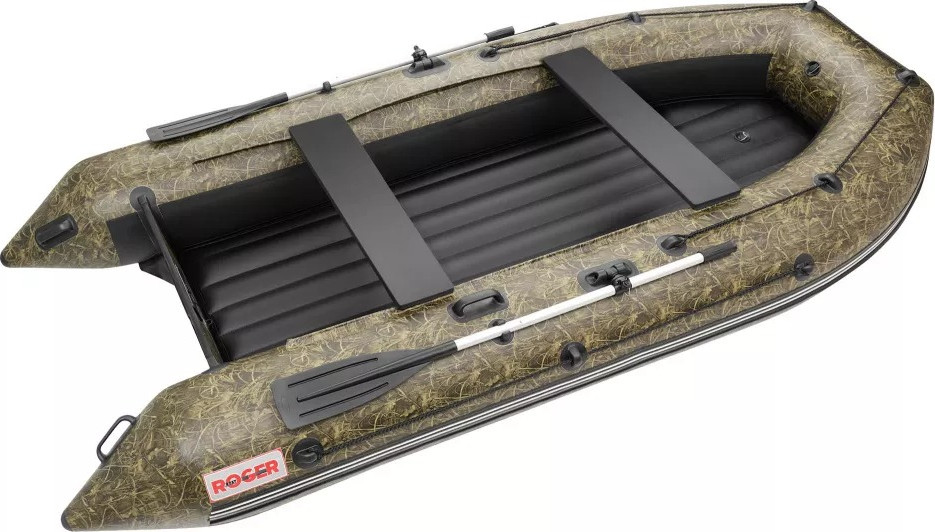 Надувная лодка Roger Boat Zefir 3500 LT (малокилевой, камуфляж камыш/черный комби)