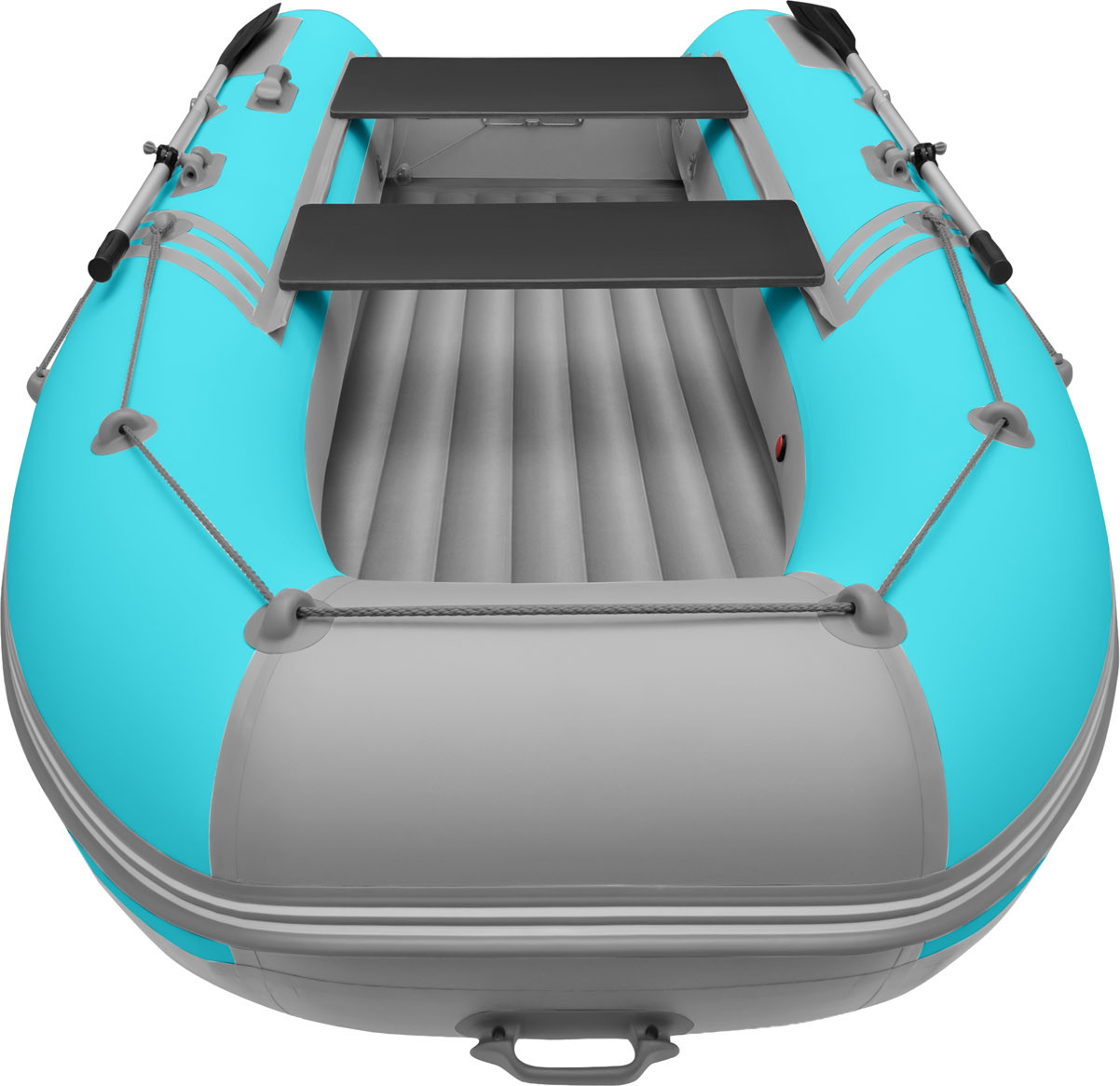 Надувная лодка Roger Boat Zefir 3700 (большой киль, бирюзовый/серый комби) — фото 5