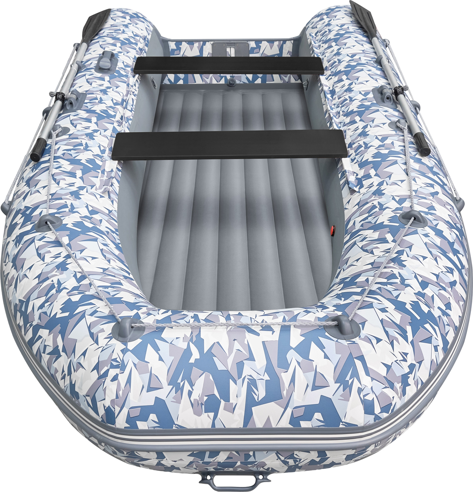 Надувная лодка Roger Boat Zefir 3700 (большой киль, битое стекло/серый комби) — фото 6