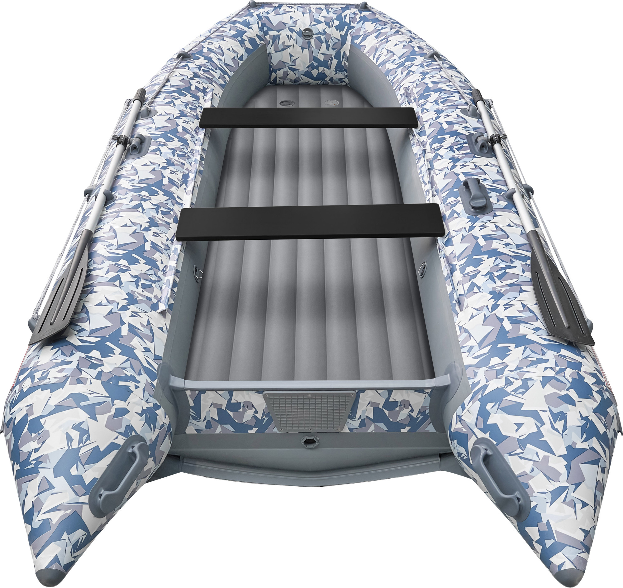 Надувная лодка Roger Boat Zefir 3700 (большой киль, битое стекло/серый комби) — фото 5