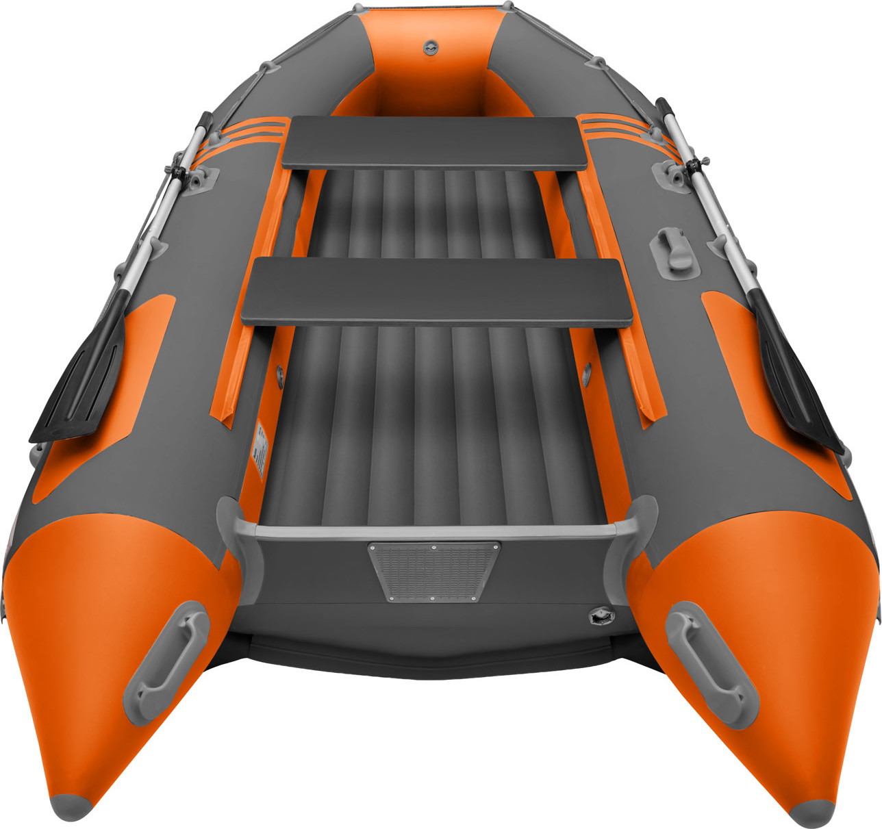 Надувная лодка Roger Boat Zefir 4000 (большой киль, графит/оранжевый комби) — фото 4