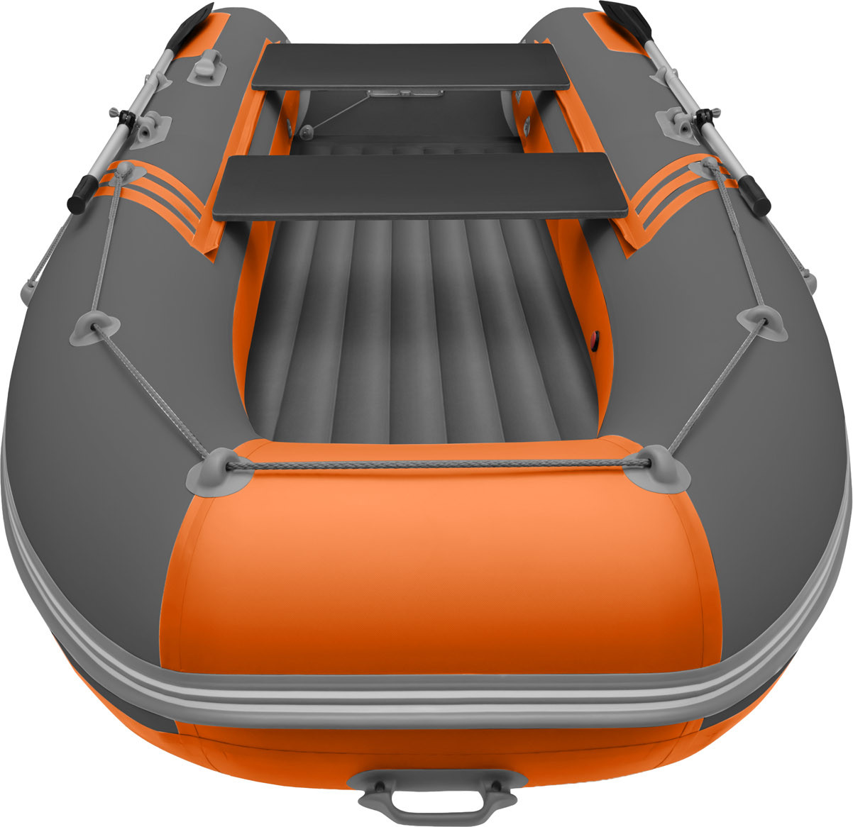 Надувная лодка Roger Boat Zefir 4000 (большой киль, графит/оранжевый комби) — фото 5