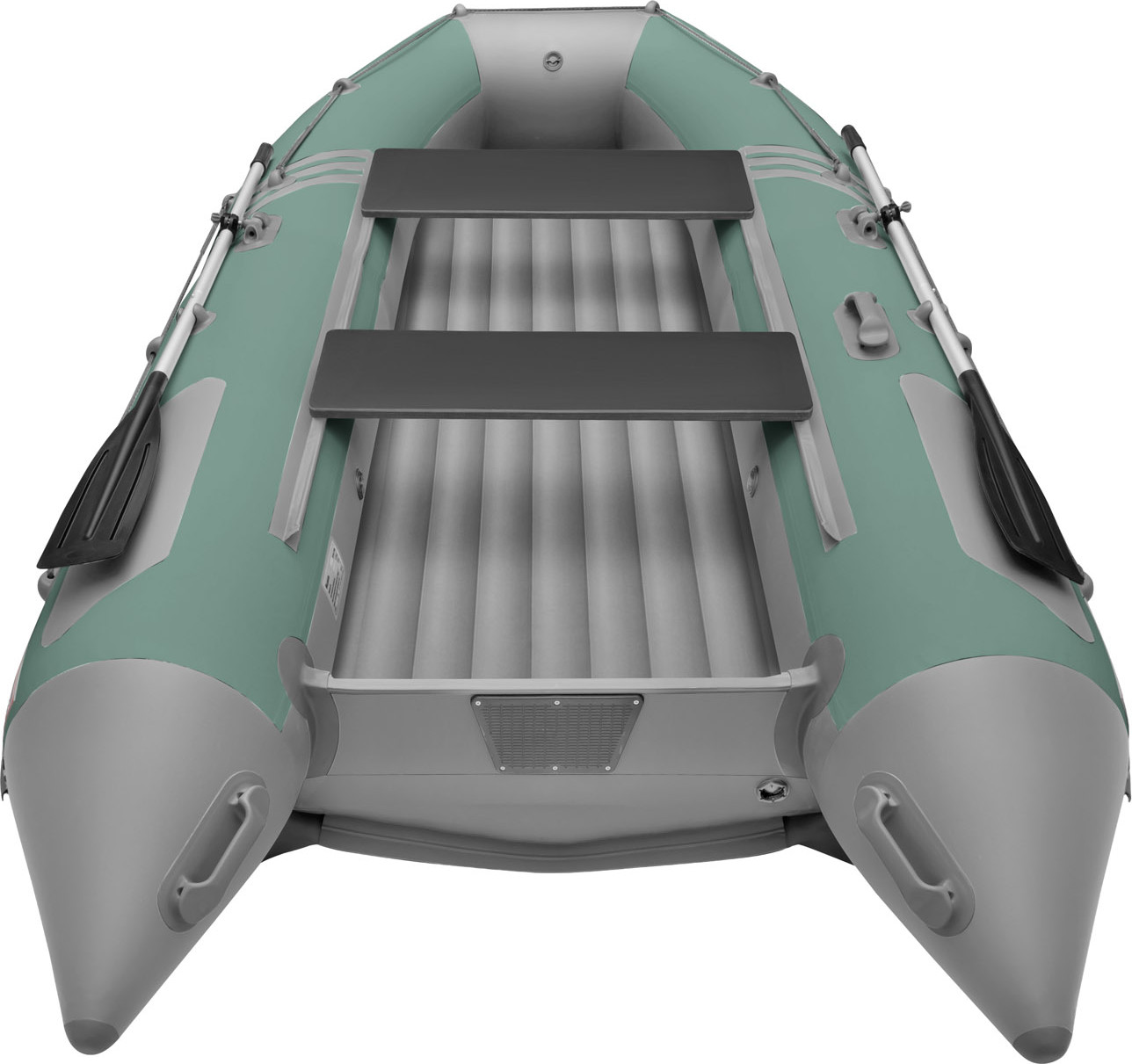Надувная лодка Roger Boat Zefir 4000 (большой киль, зеленый/серый комби) — фото 4