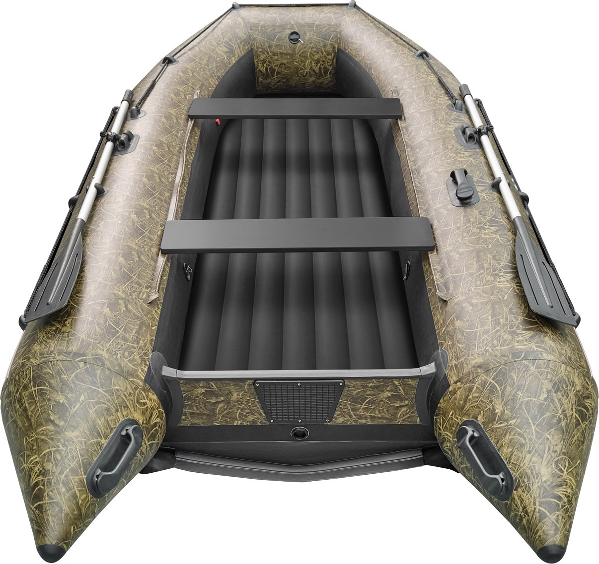 Надувная лодка Roger Boat Zefir 4000 (большой киль, камуфляж камыш/черный комби) — фото 6