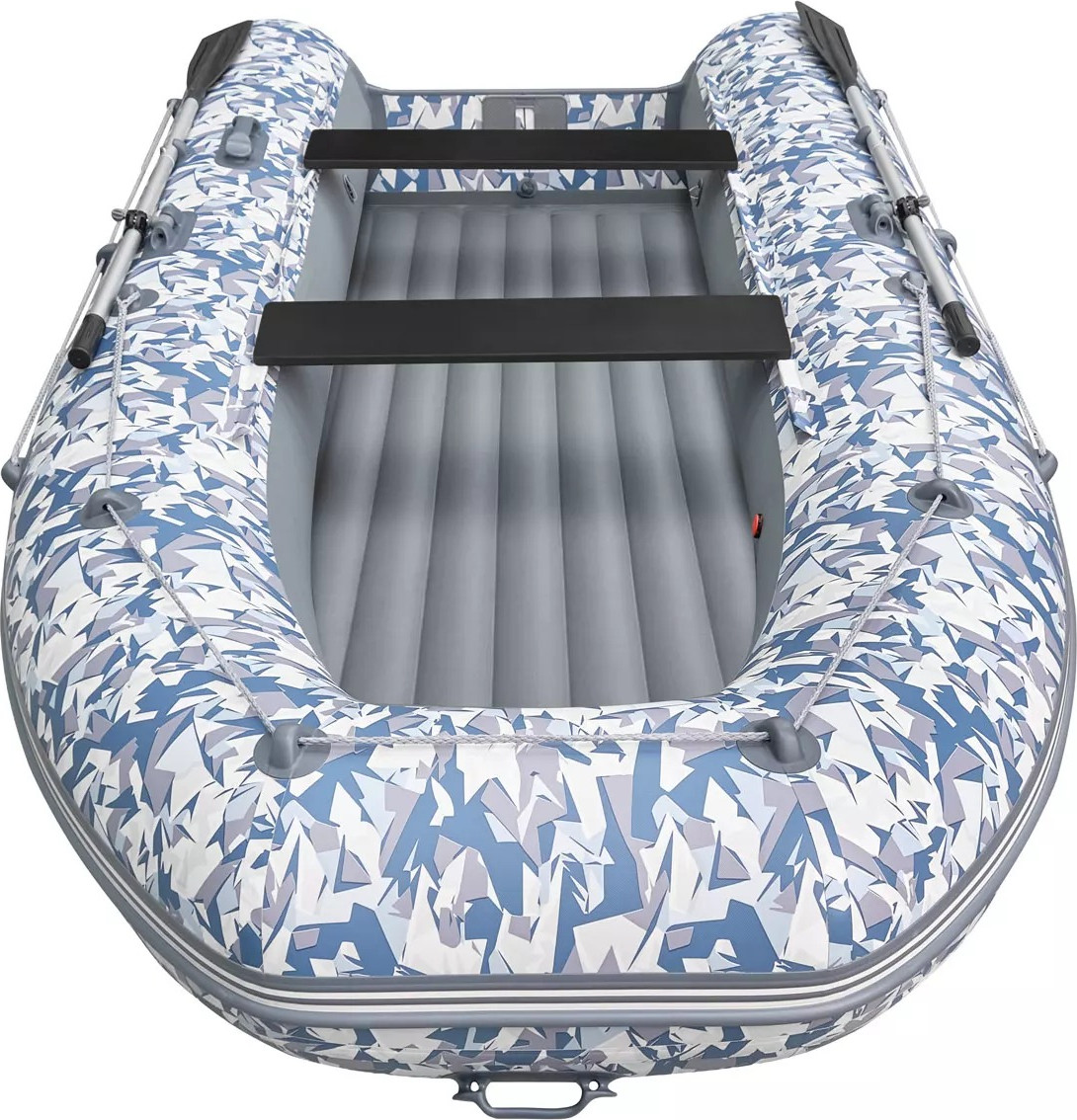 Надувная лодка Roger Boat Zefir 4000 (большой киль, битое стекло/серый комби) — фото 4