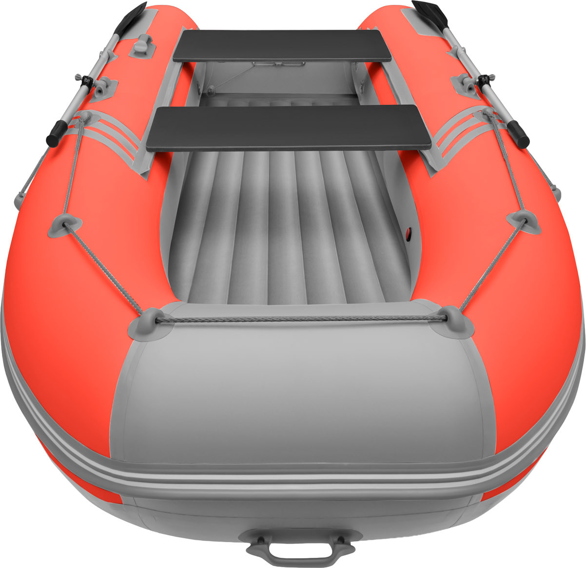 Надувная лодка Roger Boat Zefir 4400 (большой киль, красный/серый комби) — фото 5
