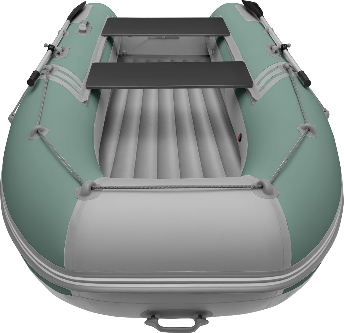 Надувная лодка Roger Boat Zefir 4400 (большой киль, зеленый/серый комби) — фото 5