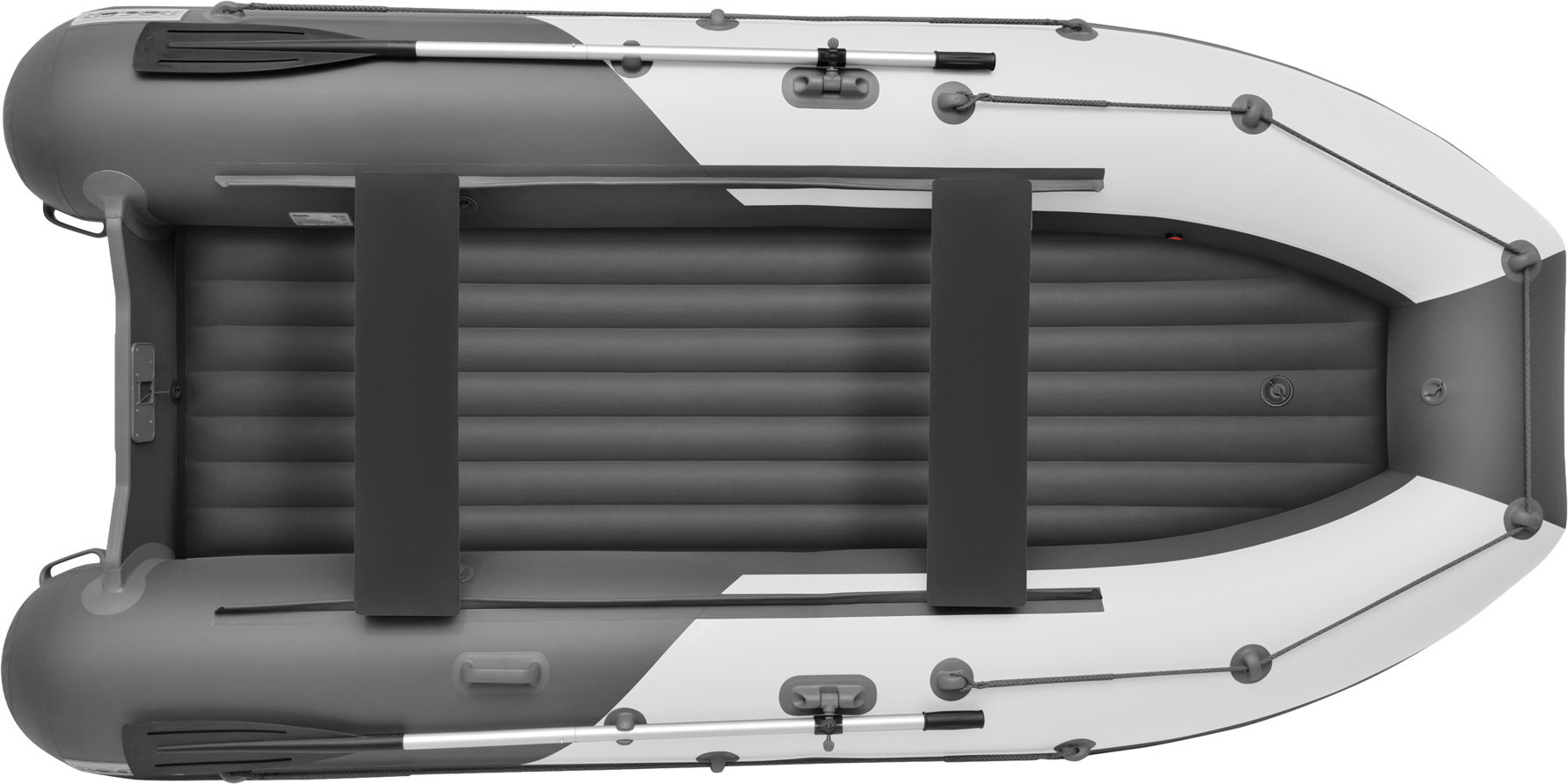 Надувная лодка Roger Boat Zefir 3300 (малокилевой, белый/графит комби) — фото 2
