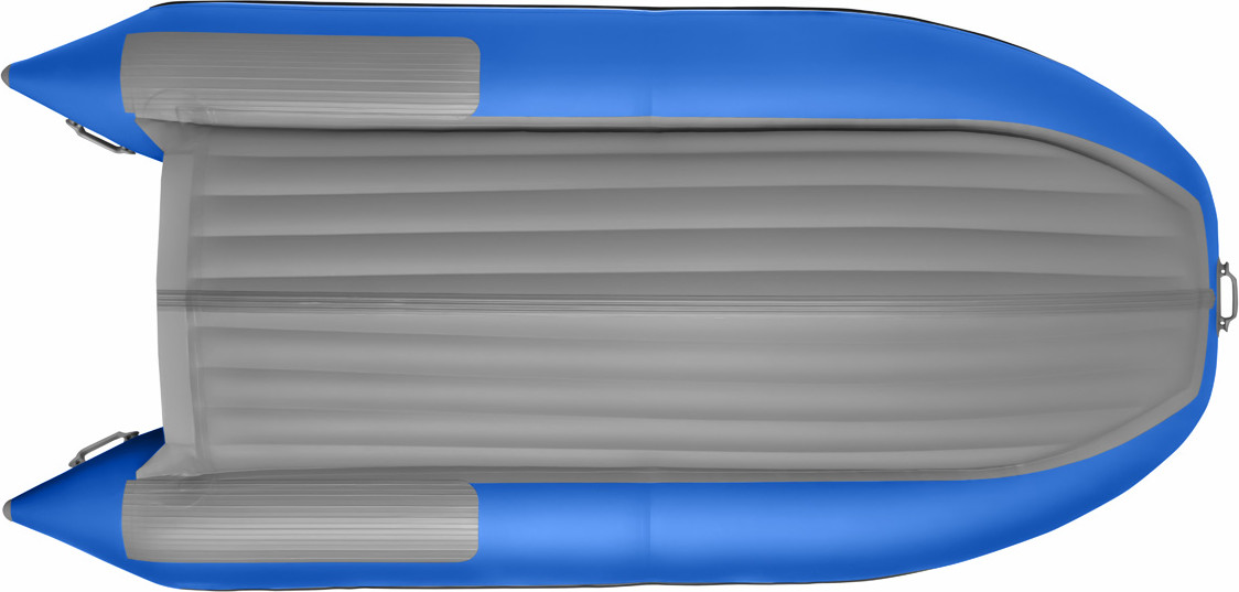 Надувная лодка Roger Boat Zefir 4400 (большой киль, серый/синий комби) — фото 3