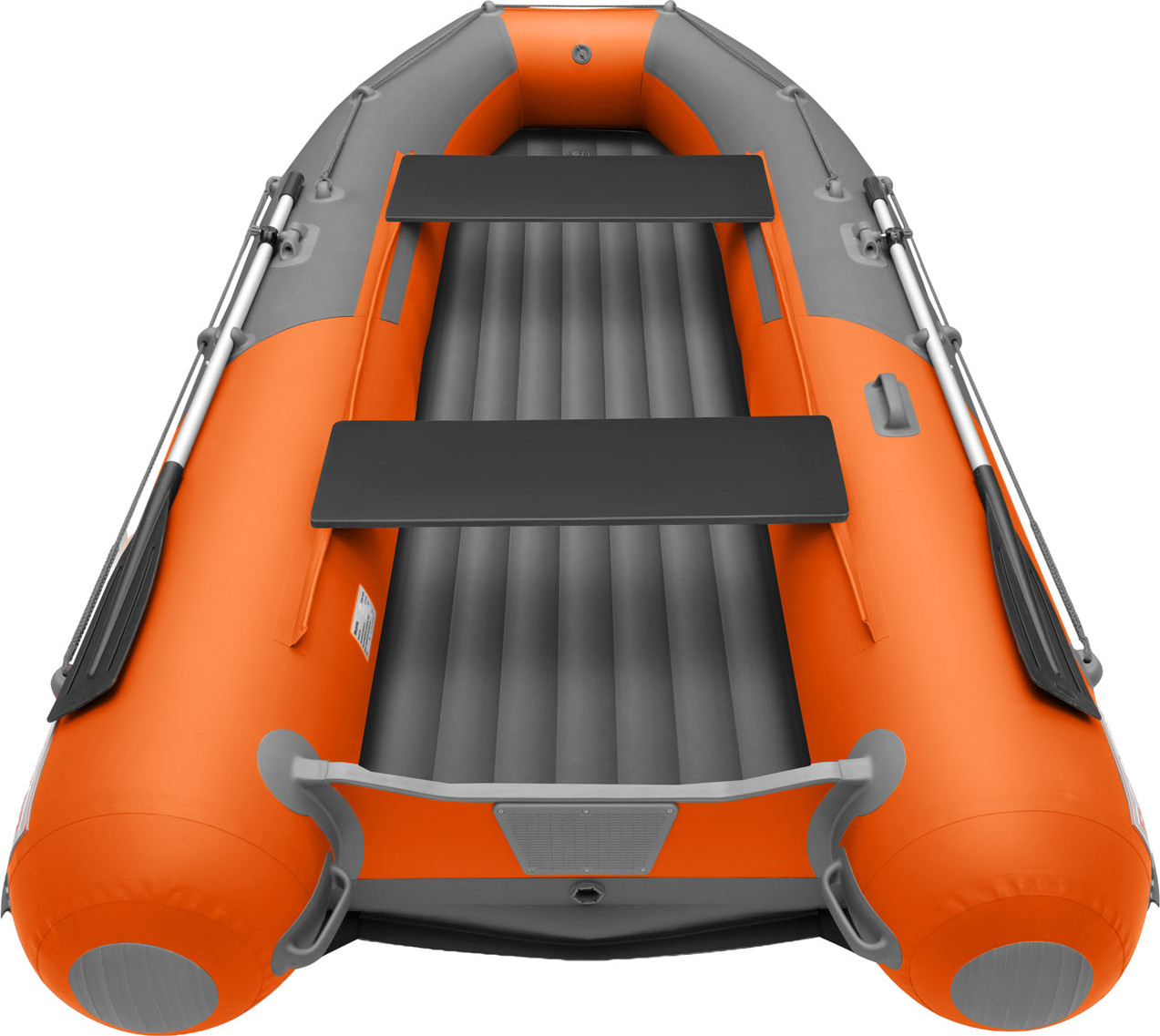 Надувная лодка Roger Boat Zefir 3300 (малокилевой, графит/оранжевый комби) — фото 5