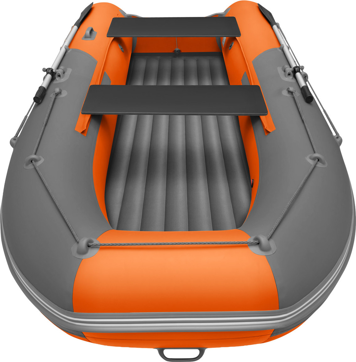 Надувная лодка Roger Boat Zefir 3300 (малокилевой, графит/оранжевый комби) — фото 6