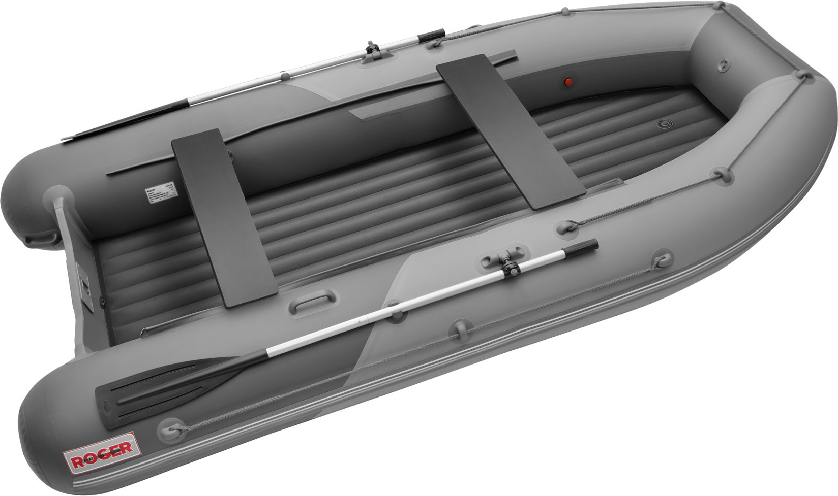 Надувная лодка Roger Boat Sfera 3300 (безконусная, малый киль, серый/графит комби)
