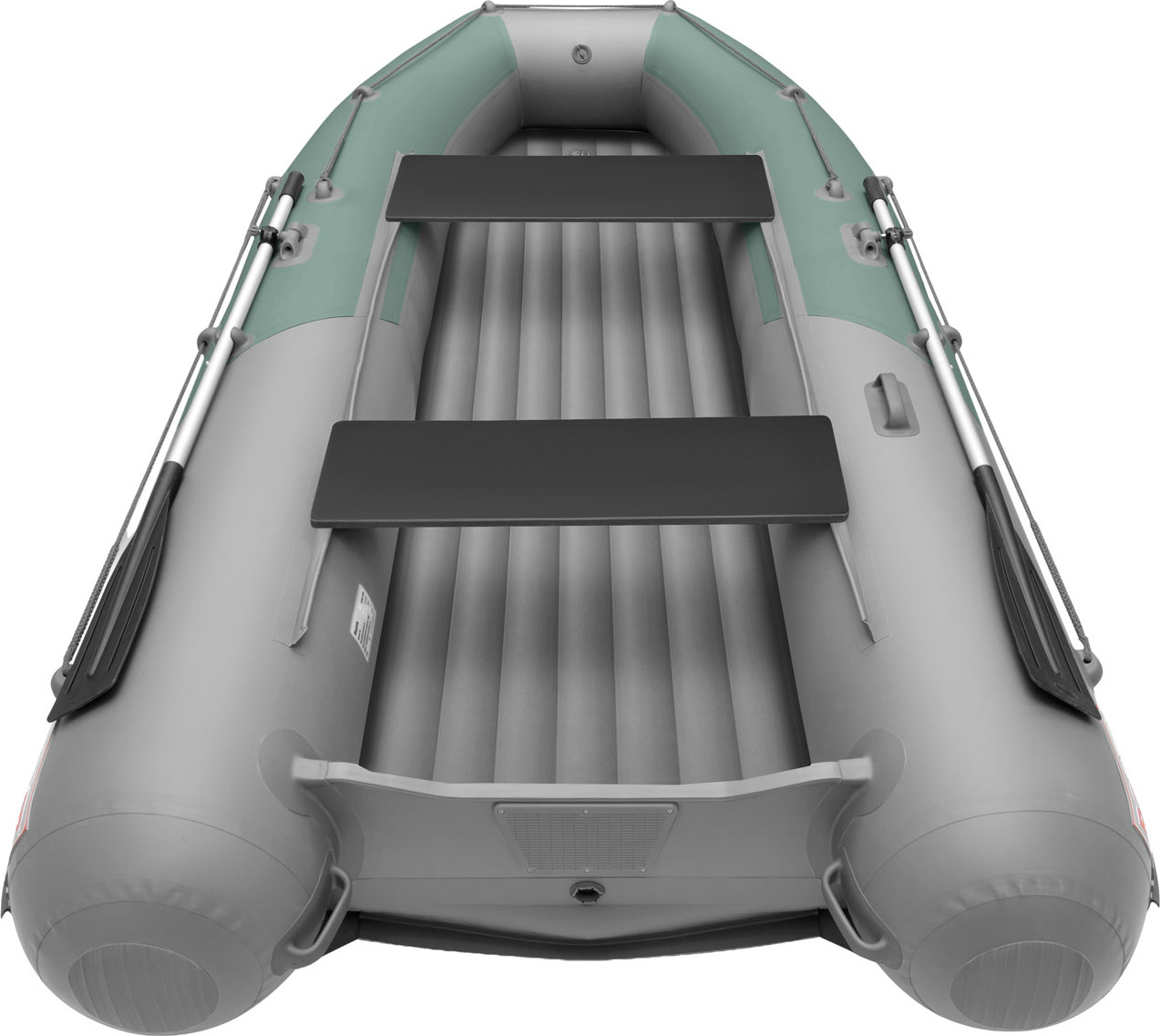 Надувная лодка Roger Boat Zefir 3300 (малокилевой, зеленый/серый комби) — фото 5
