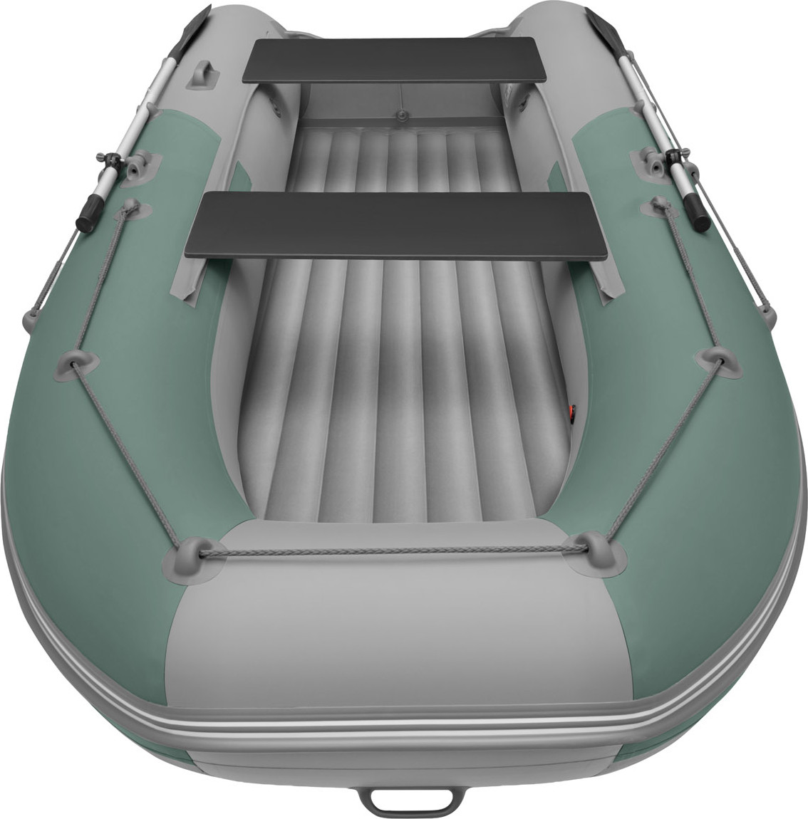 Надувная лодка Roger Boat Zefir 3300 (малокилевой, зеленый/серый комби) — фото 6