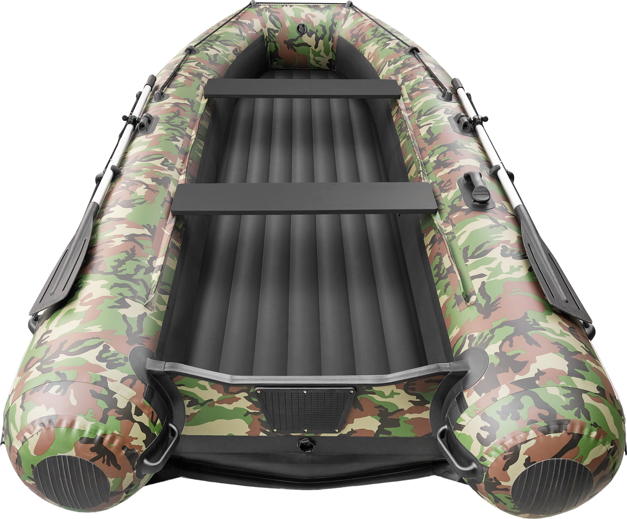 Надувная лодка Roger Boat Sfera 3300 (безконусная, малый киль, зеленый камуфляж/черный комби) — фото 6