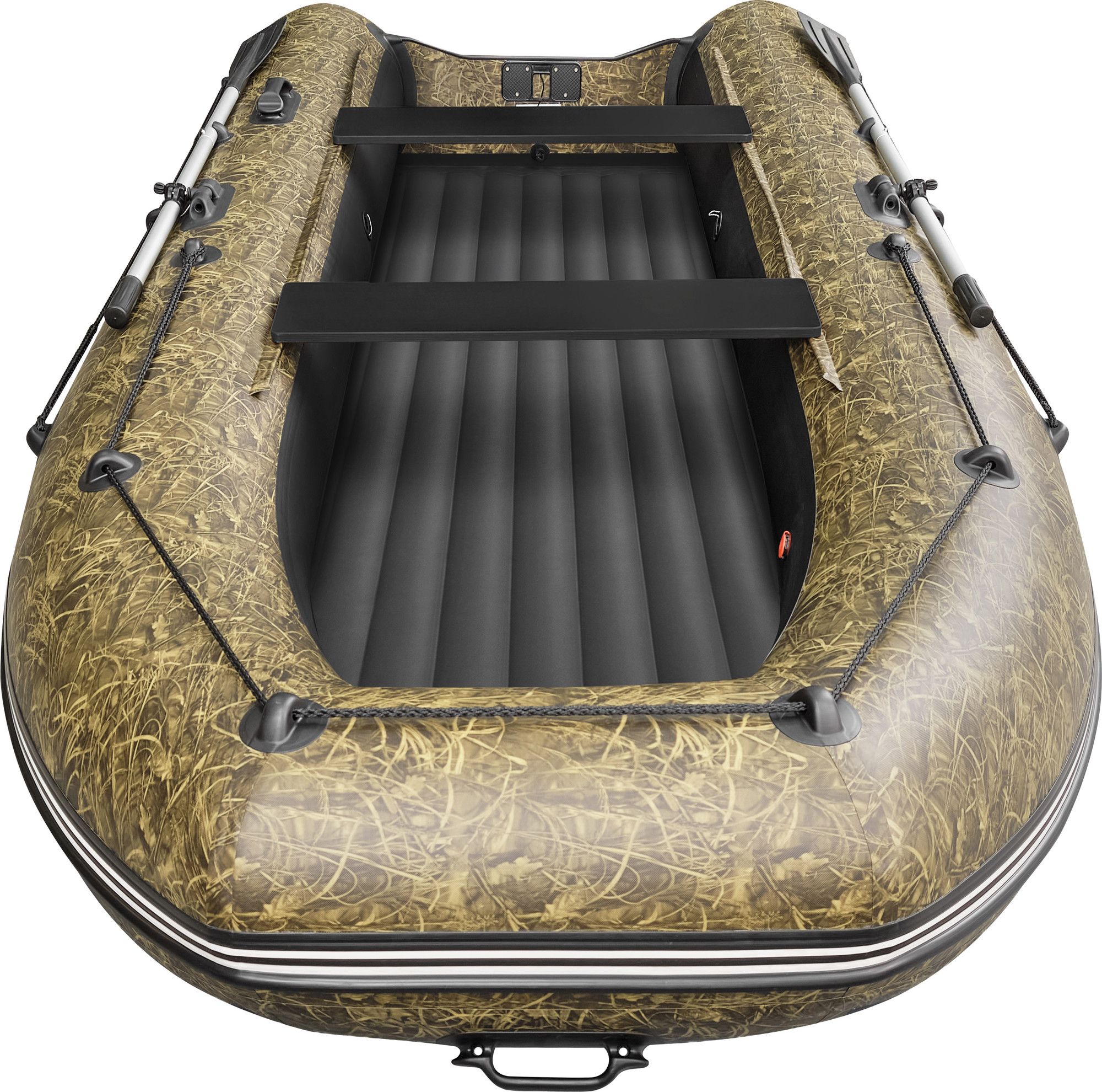 Надувная лодка Roger Boat Sfera 3300 (безконусная, малый киль, камуфляж камыш/черный комби) — фото 5