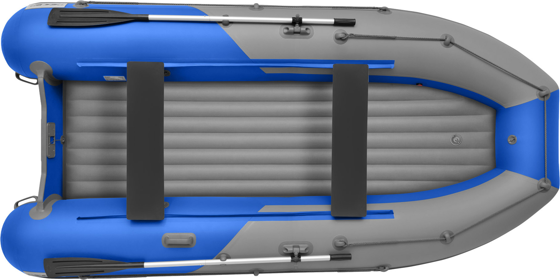 Надувная лодка Roger Boat Zefir 3300 (малокилевой, серый/синий комби) — фото 2