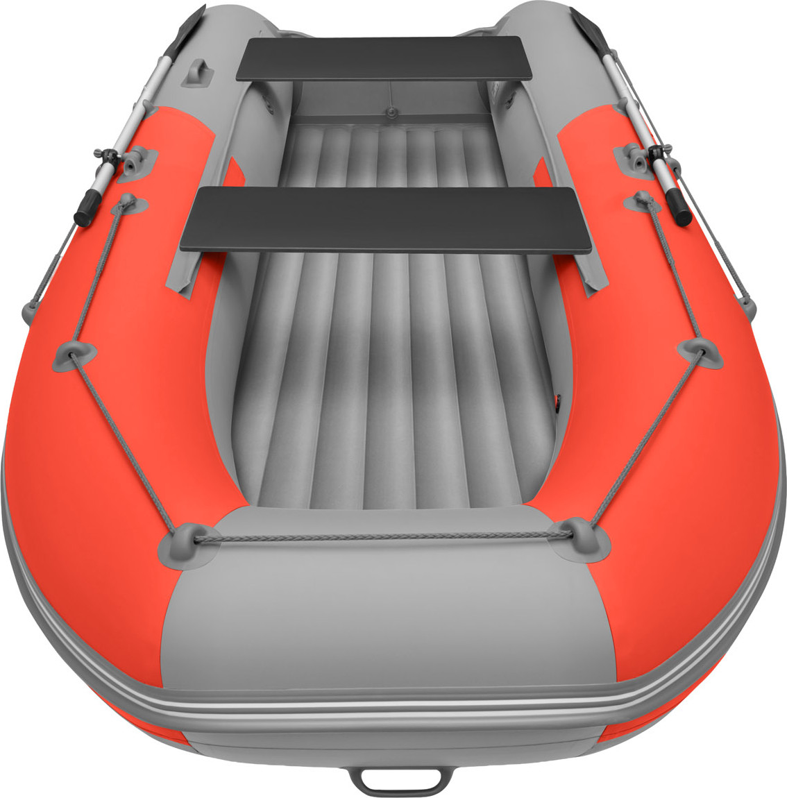 Надувная лодка Roger Boat Zefir 3500 (малокилевой, красный/серый комби) — фото 5