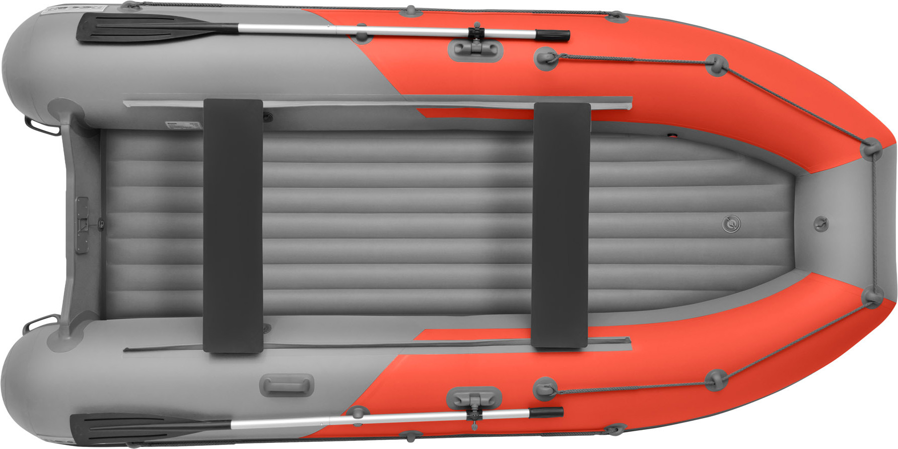 Надувная лодка Roger Boat Zefir 3500 (малокилевой, красный/серый комби) — фото 2