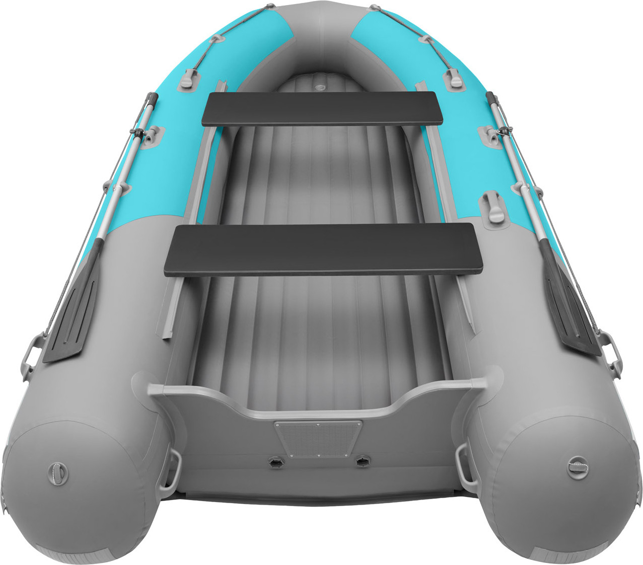 Надувная лодка Roger Boat Sfera 3800 (безконусная, средний киль, бирюзовый/серый комби) — фото 5
