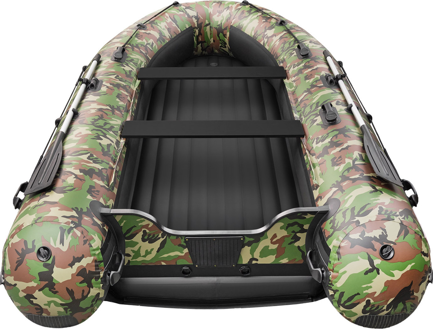 Надувная лодка Roger Boat Sfera 3800 (безконусная, средний киль, зеленый камуфляж/черный комби) — фото 5