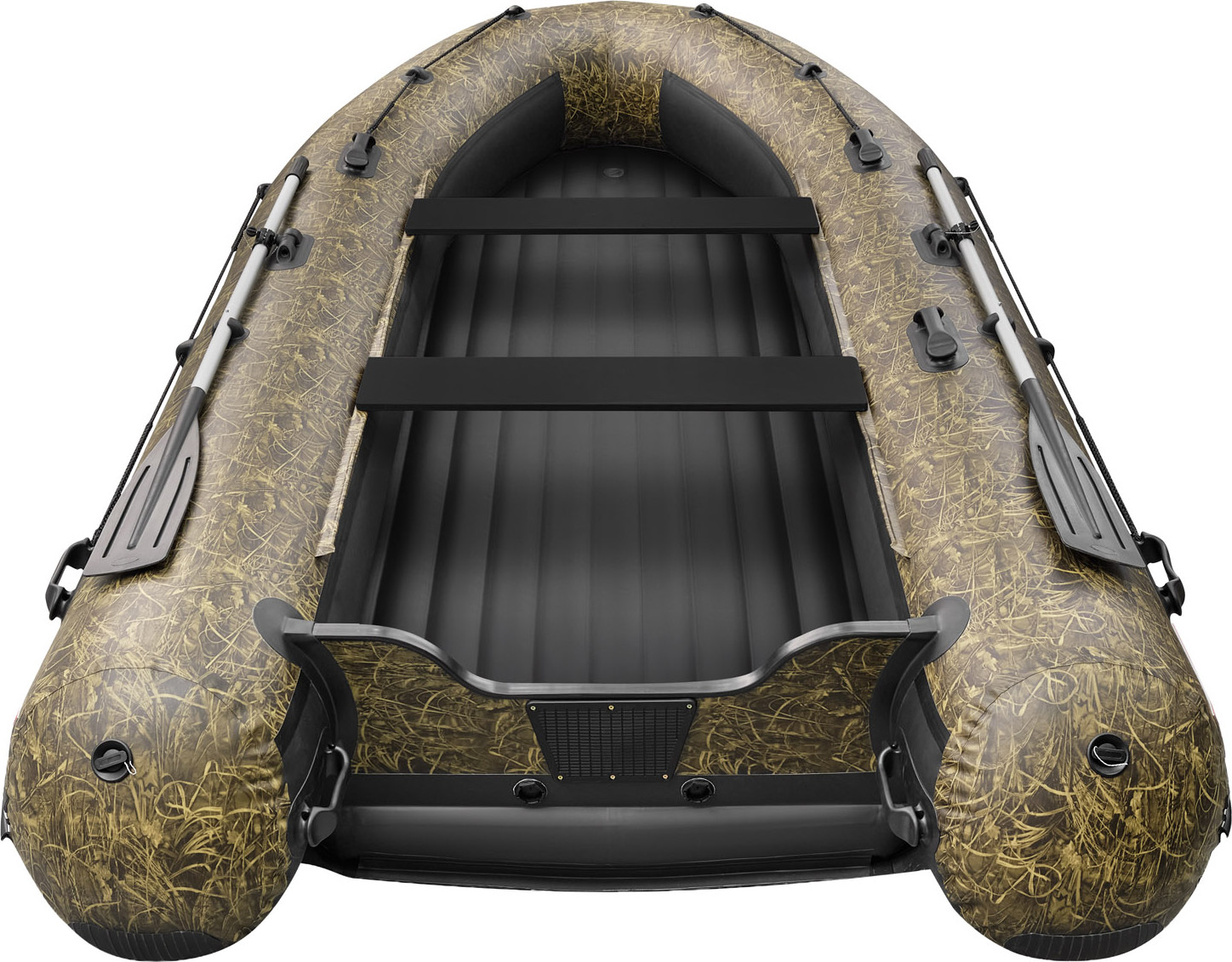 Надувная лодка Roger Boat Sfera 3800 (безконусная, средний киль, камуфляж камыш/черный комби) — фото 6