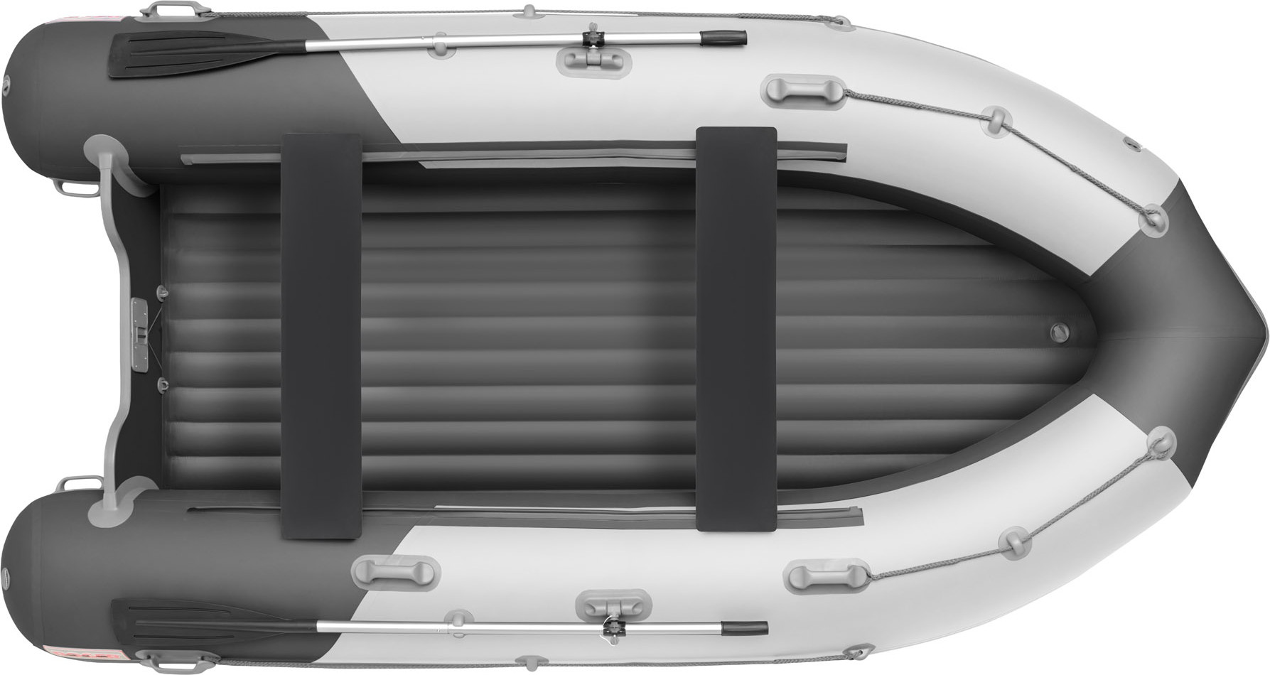 Надувная лодка Roger Boat Sfera 4000 (безконусная, средний киль, белый/графит комби) — фото 2