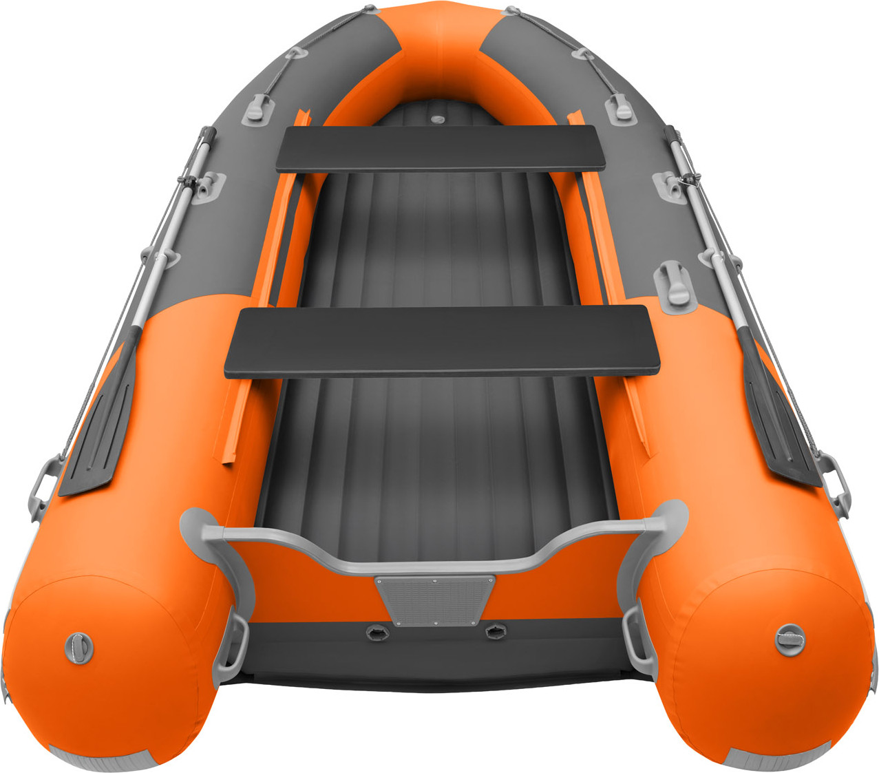 Надувная лодка Roger Boat Sfera 4000 (безконусная, средний киль, графит/оранжевый комби) — фото 5