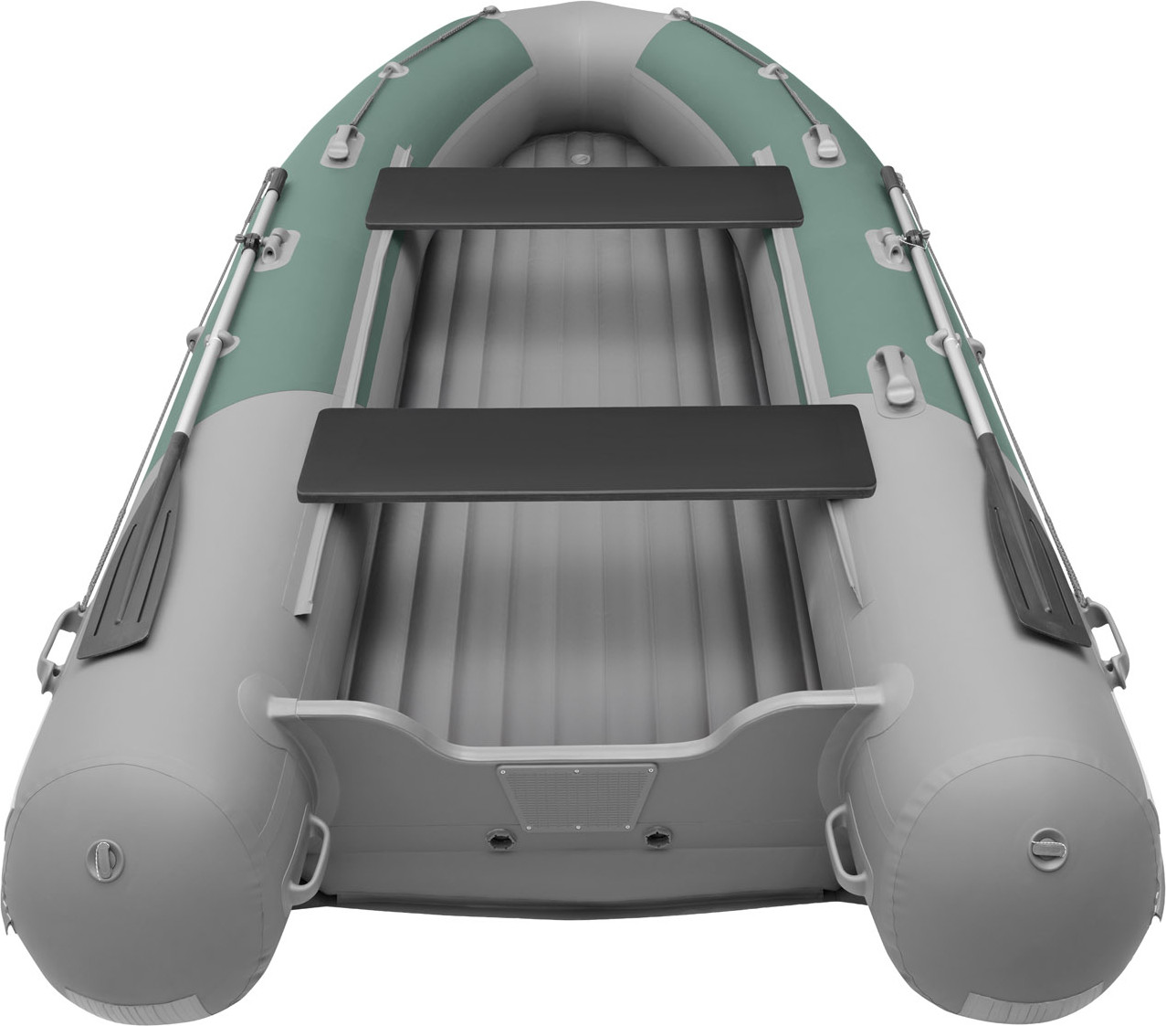 Надувная лодка Roger Boat Sfera 4000 (безконусная, средний киль, зеленый/серый комби) — фото 5