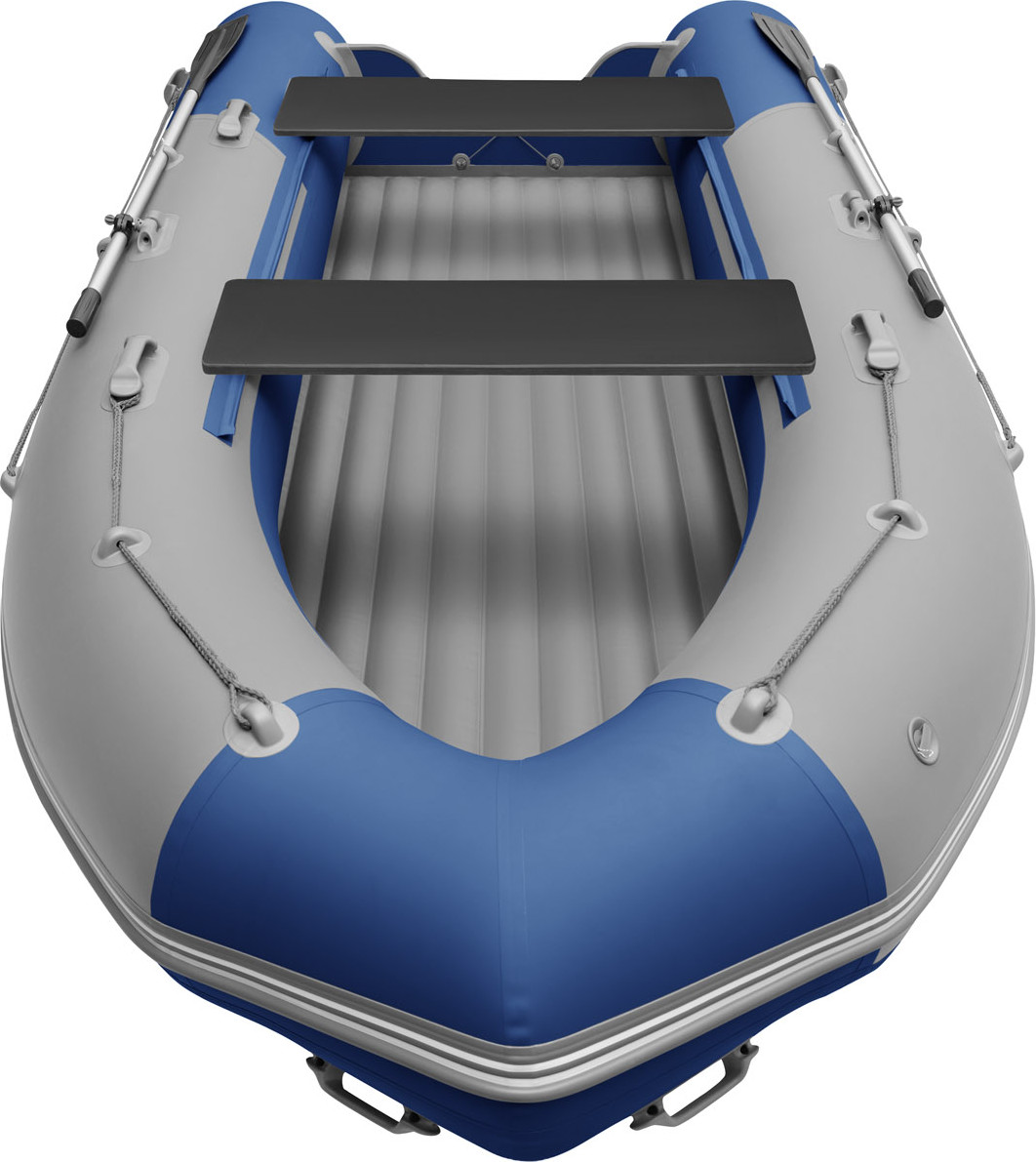 Надувная лодка Roger Boat Sfera 4000 (безконусная, средний киль, серый/синий комби) — фото 5