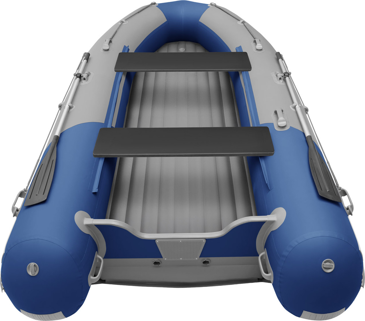 Надувная лодка Roger Boat Sfera 4000 (безконусная, средний киль, серый/синий комби) — фото 4