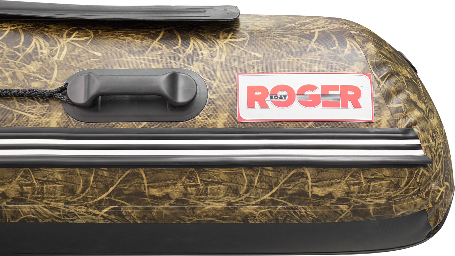 Надувная лодка Roger Boat Sfera 4000 (безконусная, средний киль, камуфляж камыш/черный комби) — фото 5