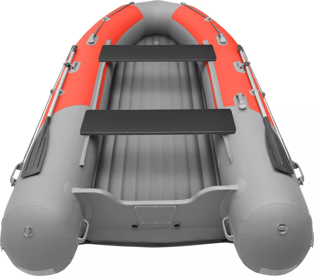 Надувная лодка Roger Boat Sfera 4200 (безконусная, средний киль, красный/серый комби) — фото 4