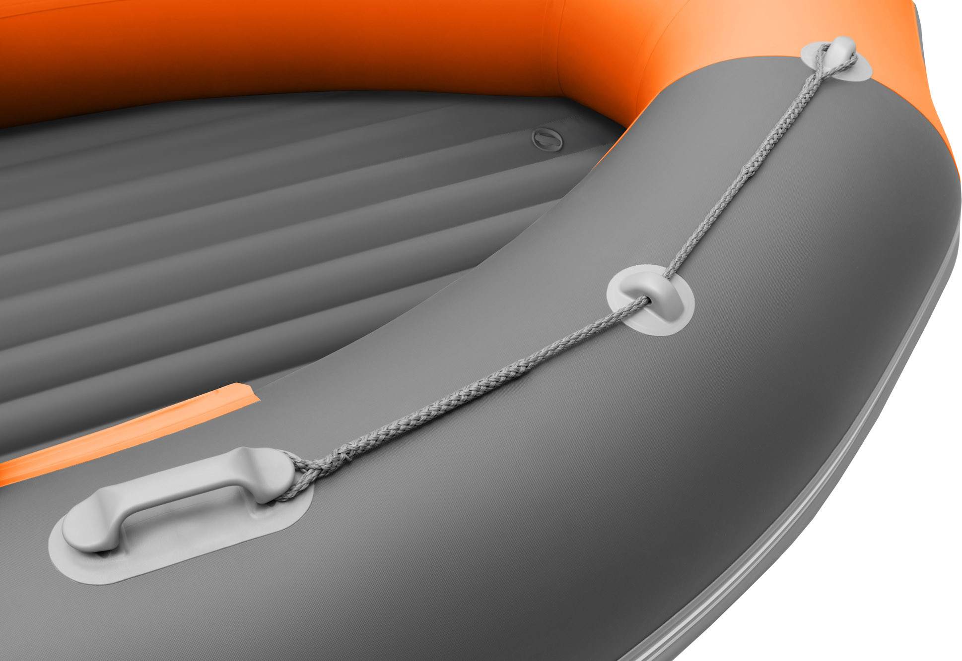 Надувная лодка Roger Boat Sfera 4200 (безконусная, средний киль, графит/оранжевый комби) — фото 5