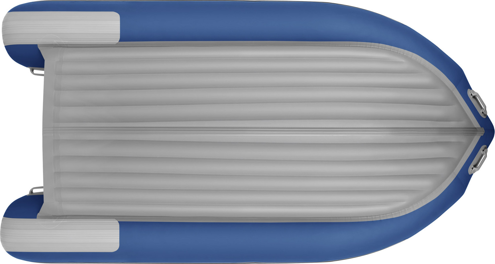 Надувная лодка Roger Boat Sfera 4200 (безконусная, средний киль, серый/синий комби) — фото 3