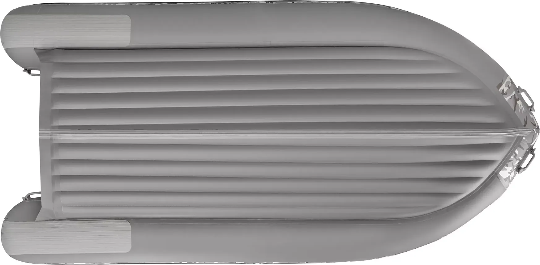 Надувная лодка Roger Boat Sfera 4200 (безконусная, средний киль, серый камуфляж/графит комби) — фото 3