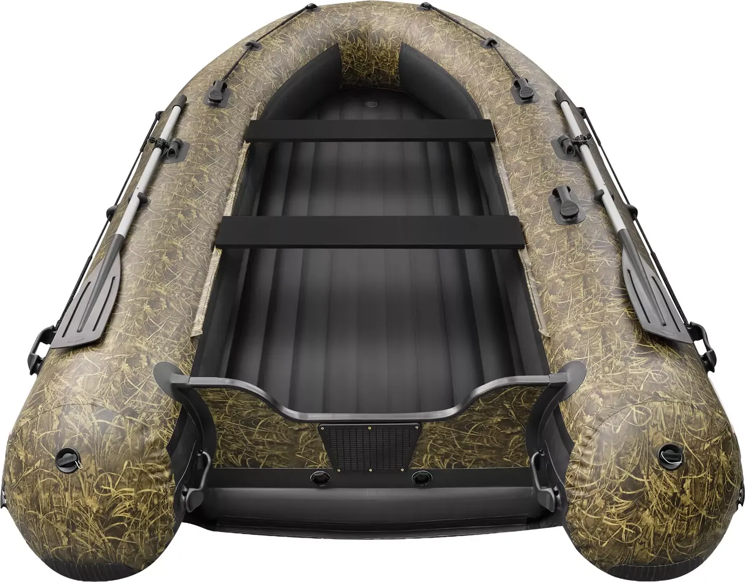Надувная лодка Roger Boat Sfera 4200 (безконусная, средний киль, камуфляж камыш/черный комби) — фото 6