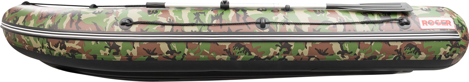 Надувная лодка Roger Boat Zefir 3500 (малокилевой, зеленый камуфляж/черный комби) — фото 4