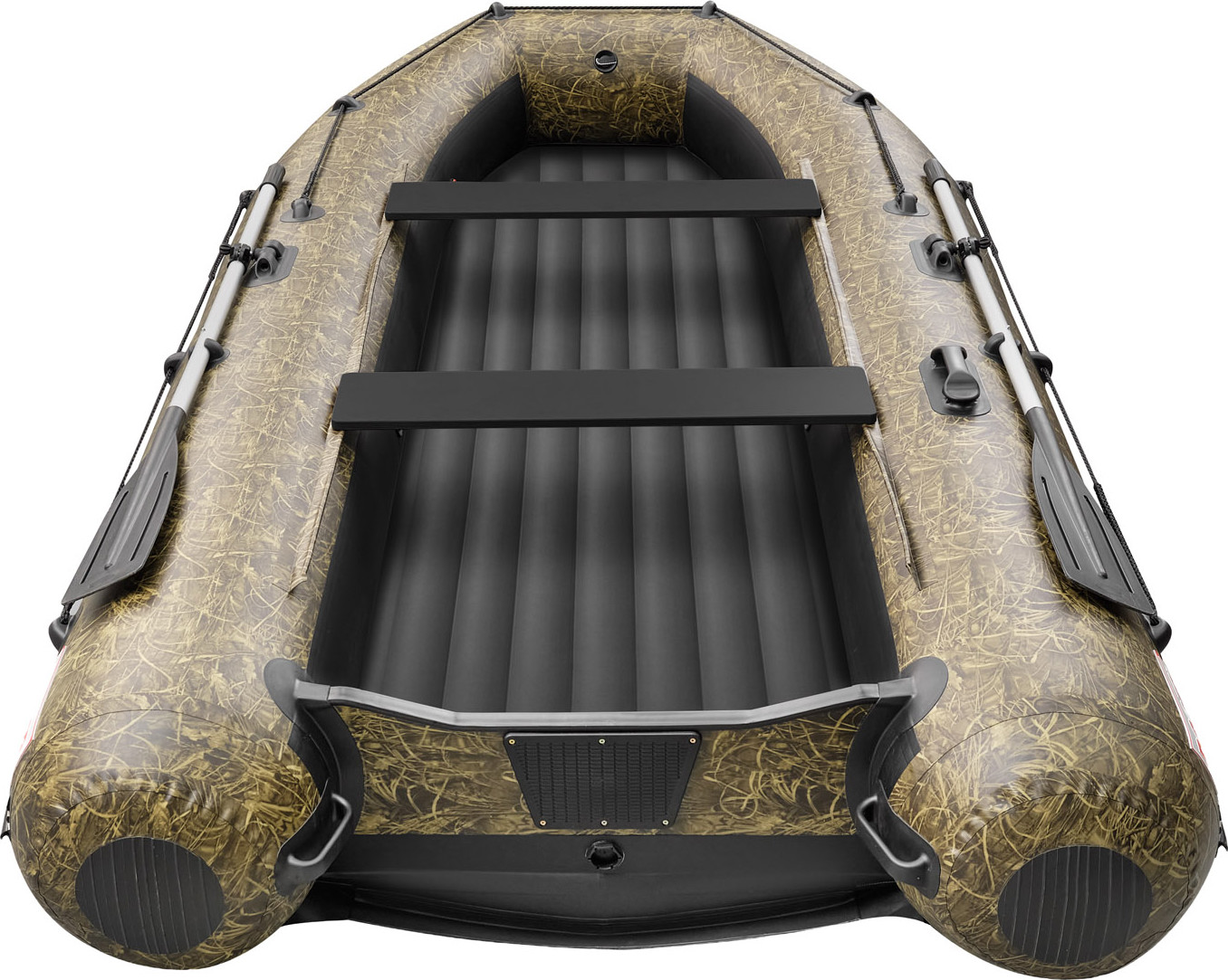 Надувная лодка Roger Boat Zefir 3500 (малокилевой, камуфляж камыш/черный комби) — фото 4