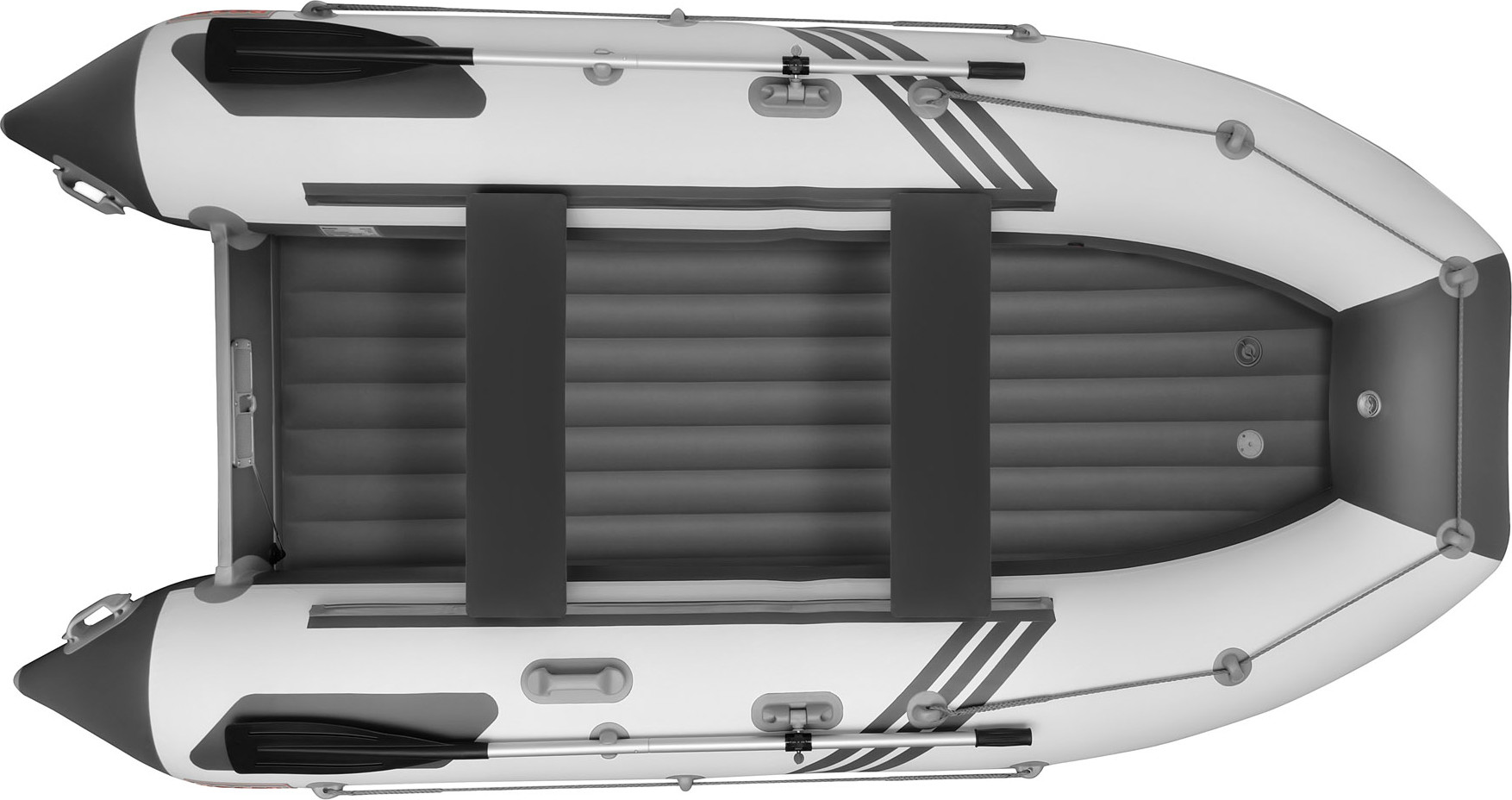 Надувная лодка Roger Boat Zefir 3700 (большой киль, белый/графит комби) — фото 2