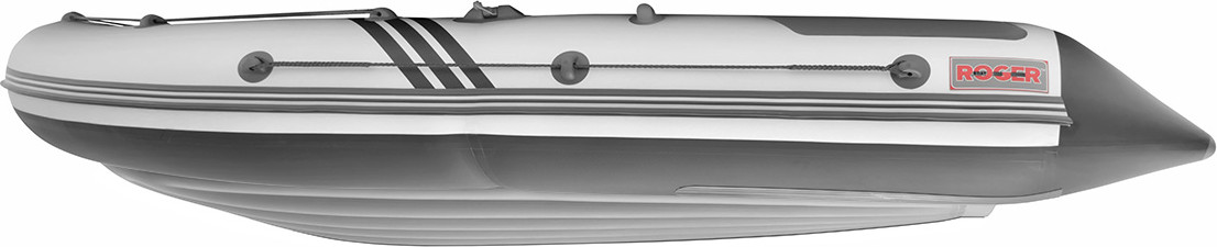 Надувная лодка Roger Boat Zefir 3700 (большой киль, белый/графит комби) — фото 5