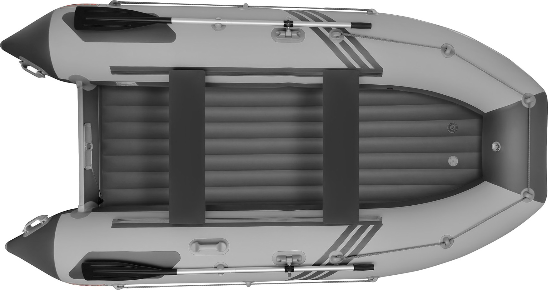 Надувная лодка Roger Boat Zefir 3700 (большой киль, серый/графит комби) — фото 2