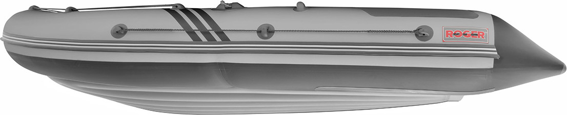 Надувная лодка Roger Boat Zefir 3700 (большой киль, серый/графит комби) — фото 6