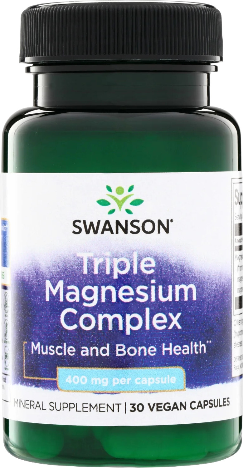 Минерал Swanson Triple Magnesium Complex 400mg (30 капсул)