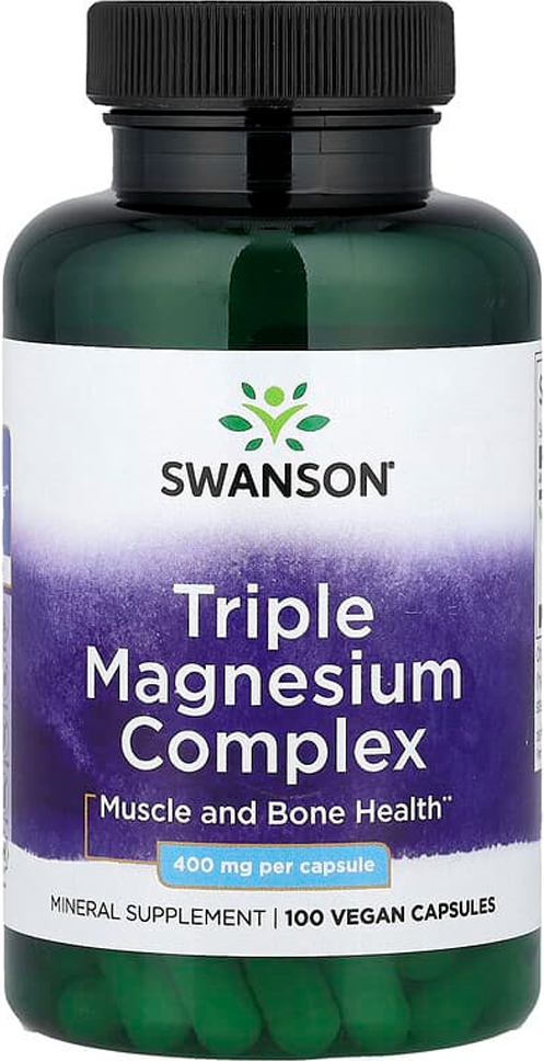 Минерал Swanson Triple Magnesium Complex (100 капсул)
