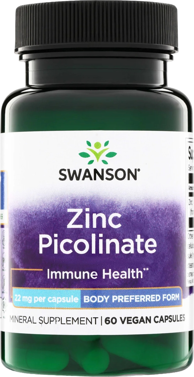 Минерал Swanson Zinc Picolinate Perfect 22mg (60 капсул)