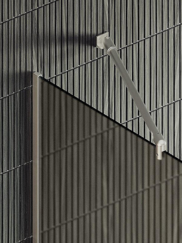 Душевая стенка MaybahGlass 99x195 / MGD-1460-5у (бронзовое матовое стекло/хром матовый) — фото 6